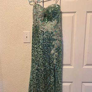 Green Sequin Dress